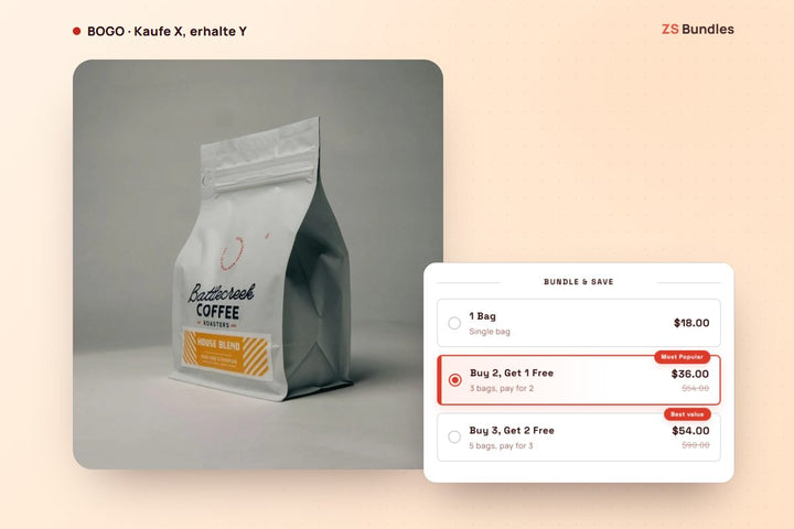 Kaufe 1, erhalte 1 gratis (BOGO) in Shopify einrichten